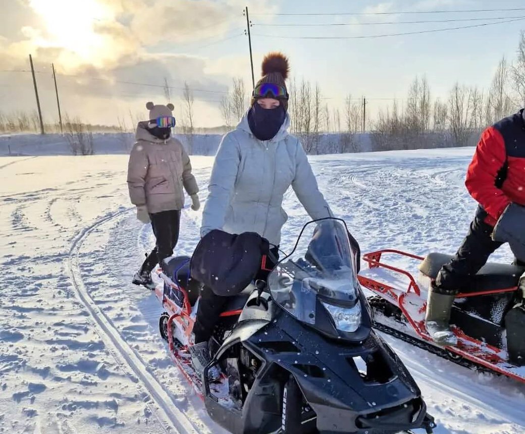 Покататься на снегоходах в пригороде Омска. Сайт snegohod1.ru